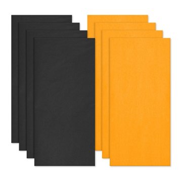American Greetings Orange & Black Tissue Paper for Halloween, 8 ct