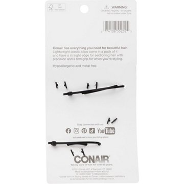 Conair Plastic Styling Hair Sectioning Clips