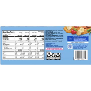 Gerber Fruit & Veggies Variety Pack, 2 Pack 8 oz Tubs