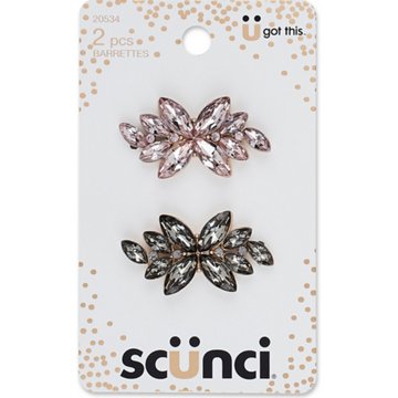 Scunci Trend Essentials Crystal Barrettes