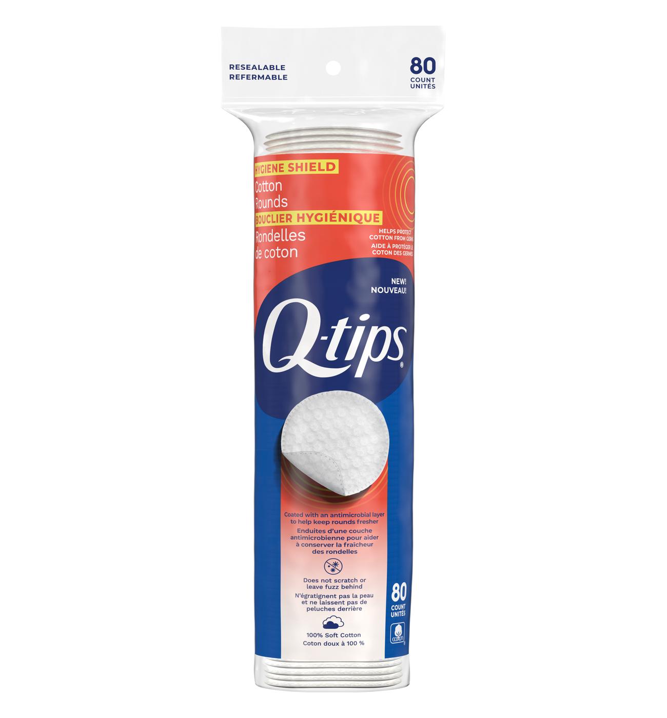 Q-Tips Hygiene Shield Cotton Rounds; image 1 of 3