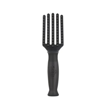 KareCo Tangle Buster Tiny Detangler Flexible Paddle Hairbrush - Black
