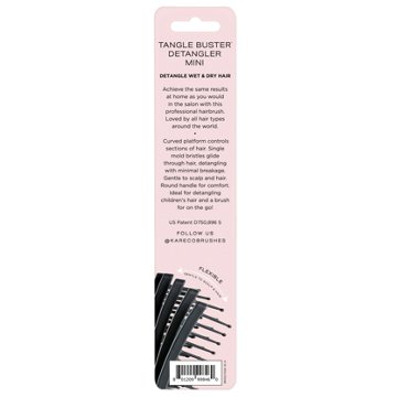 KareCo Tangle Buster Detangle Flexible Paddle Hairbrush