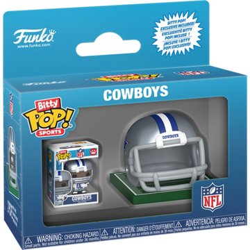 Funko Bitty Pop! Sports NFL Cowboys Vinyl Figure & Helmet Collectible