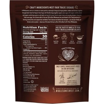 Wholesome Organic Cane Sugar with Vanilla