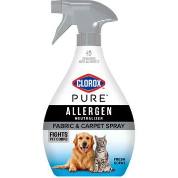 Clorox Pure Allergen Fabric and Carpet Spray - Fresh Scent, 26 oz