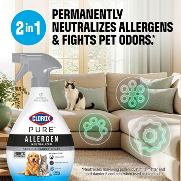 Clorox Pure Allergen Fabric and Carpet Spray - Fresh Scent, 26 oz