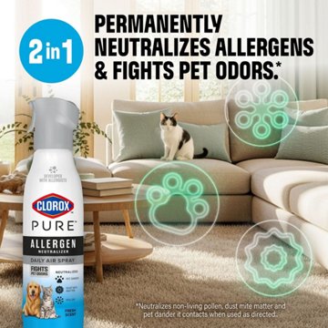 Clorox Pure Pet Allergen Daily Air Spray - Fresh Scent, 8 oz