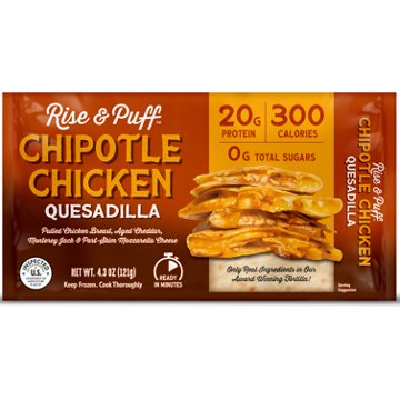 Rise & Puff Chipotle Chicken 20g Protein Quesadilla, 4.3 oz