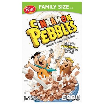 Post Cinnamon Pebbles Cereal - Family Size