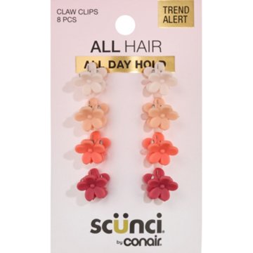 Scunci All Day Hold Small Flower Claw Clips
