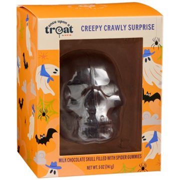 Once Upon a Treat by H-E-B Milk Chocolate Skull Filled With Spider Gummies