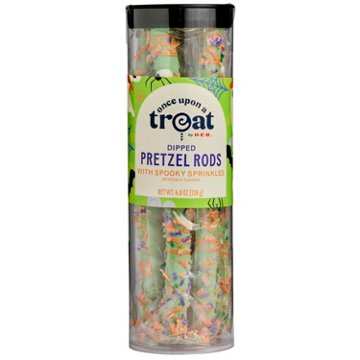 Once Upon a Treat by H-E-B Dipped Pretzel Rods with Spooky Sprinkles