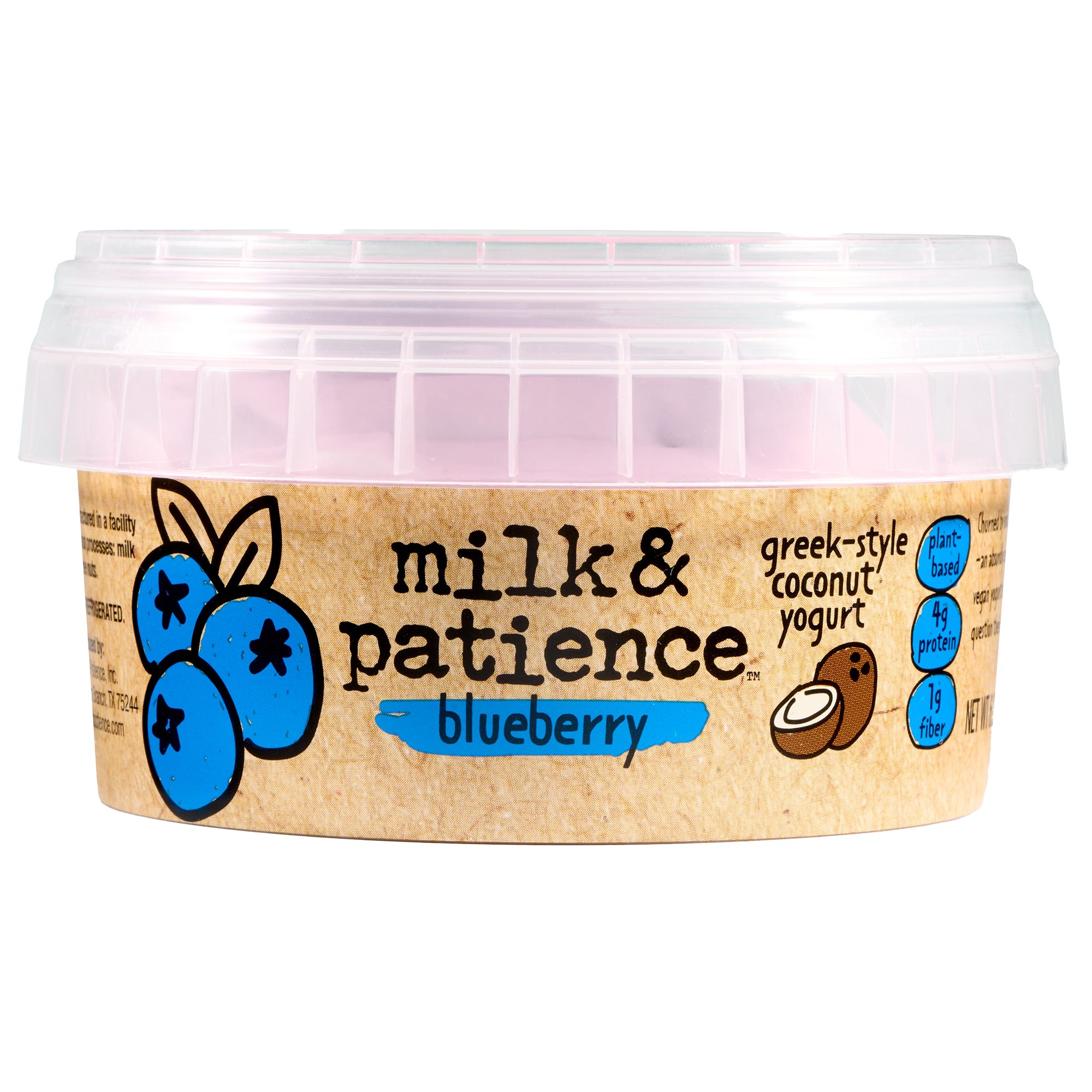 Milk & Patience Coconut Milk Greek Yogurt - Blueberry, 6.25 oz