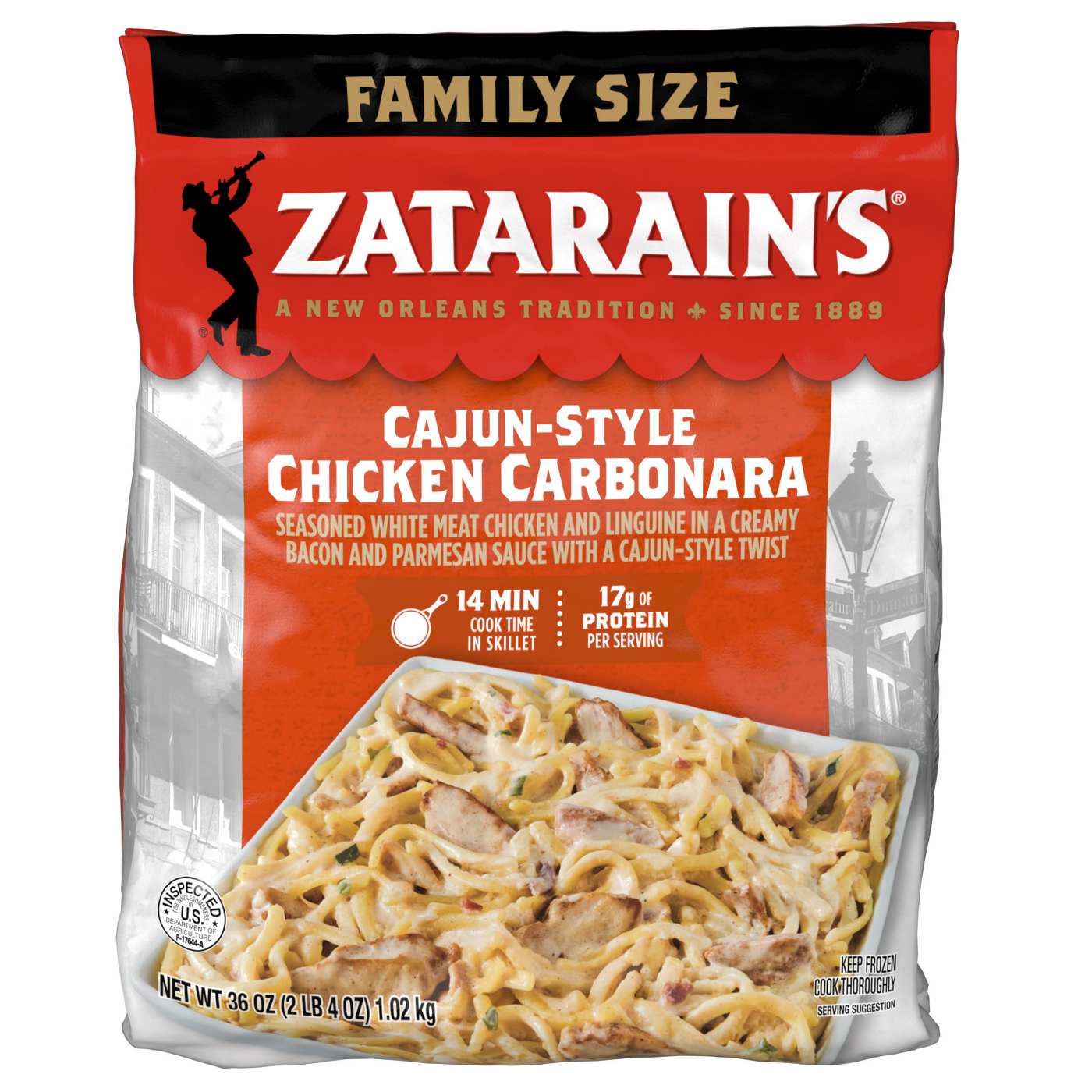 Zatarain's Cajun Style Chicken Carbonara - Family Size - Shop