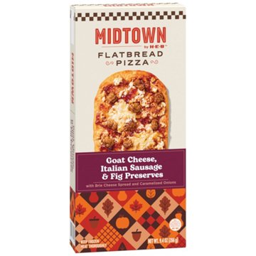 Midtown by H-E-B Goat Cheese, Italian Sausage & Fig Preserves Frozen Flatbread Pizza