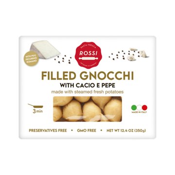 Pasta Fresca Rossi Filled Gnocchi with Cacio E Pepe