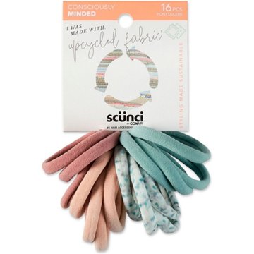 Scunci Consciously Minded Seamless Fabric Ponytailers