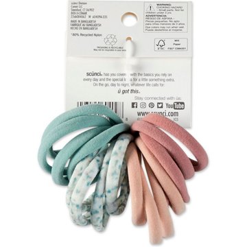 Scunci Consciously Minded Seamless Fabric Ponytailers