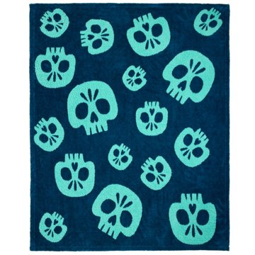 Destination Holiday Embroidered Throw - Skulls, 50'' x 60''