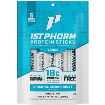 1st Phorm Protein Meat Sticks - Original Smokehouse, 5 ct