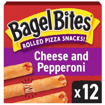 Bagel Bites Cheese & Pepperoni Rolled Pizza Snacks, 12 ct
