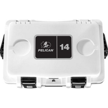 Pelican Cooler - White & Grey, 14 qt