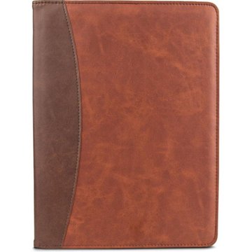 Samsill Two-Tone Brown Padfolio