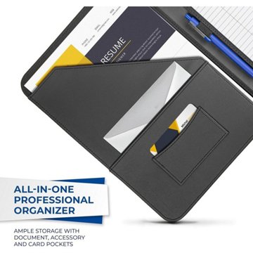 Samsill Black Padfolio
