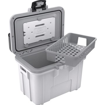 Pelican Cooler - White & Grey, 8 qt