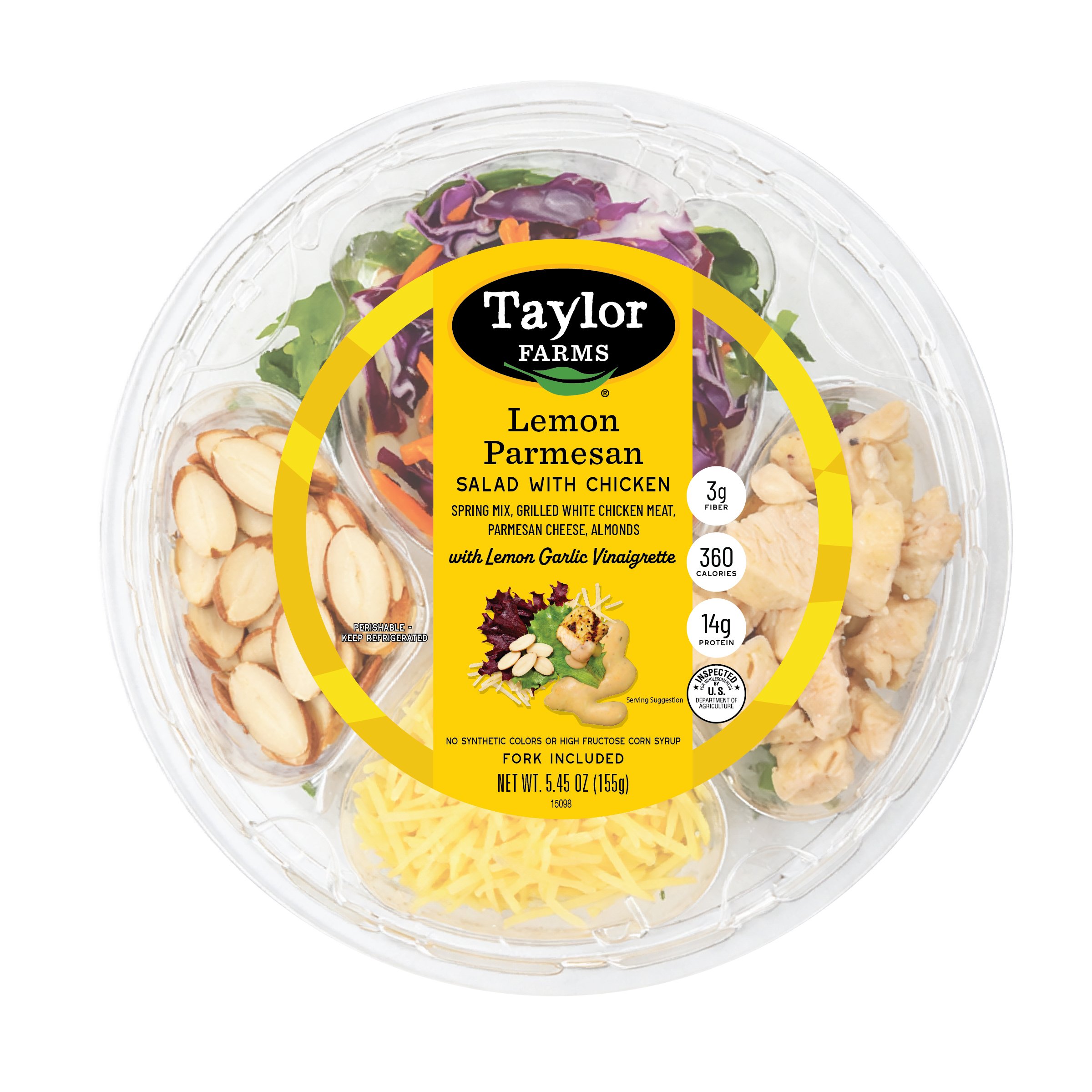 Taylor Farms Lemon Parmesan Salad with Chicken, 5.45 oz | Low