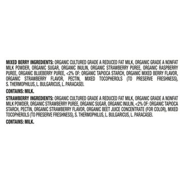 Happy Baby Organics Yogis Variety Pack - Mixed Berry & Strawberry