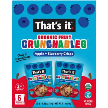 That's It Organic Fruit Crunchables - Apple & Blueberry Crisps