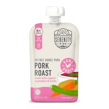 Serenity Kids Organic Baby Food Pouch - Pork Roast