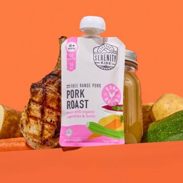 Serenity Kids Organic Baby Food Pouch - Pork Roast