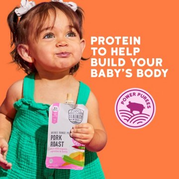 Serenity Kids Organic Baby Food Pouch - Pork Roast