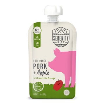 Serenity Kids Organic Baby Food Pouch - Pork & Apple