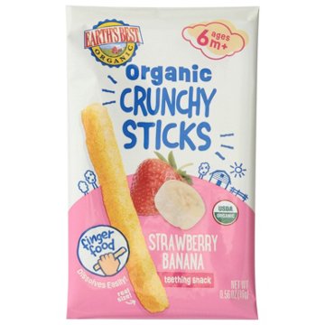 Earth's Best Organic Crunchy Sticks - Strawberry Banana