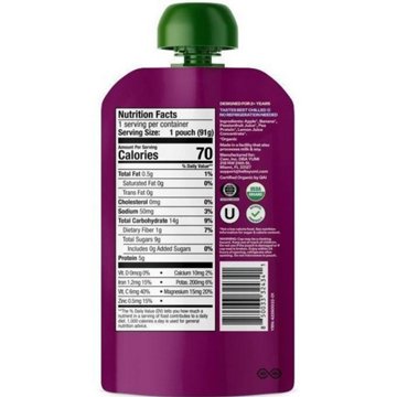 Yumi Organic Smoothie Pouch with Protein - Apple Banana & Passionfruit