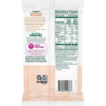 Little Bellies Organic Pick Me Sticks - Sweet Potato