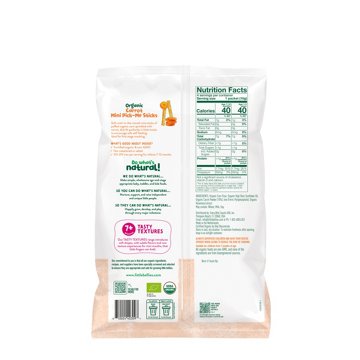 Little Bellies Organic Mini Pick-Me Sticks Baby Snack - Carrot