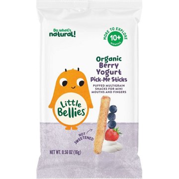 Little Bellies Organic Pick Me Sticks - Berry Yogurt