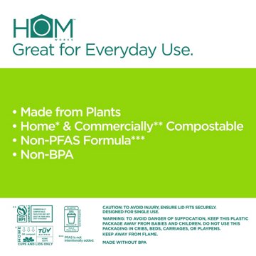 Hom Works Compost 12 oz Hot Cups, 12 ct