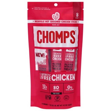 Chomps 12g Protein Nashville Hot Seasoned Chicken Sticks