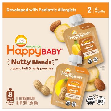 Happy Baby Organics Nutty Blend Pouches Variety Pack