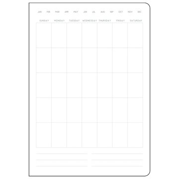 Top Flight Daily Planner Brown Leatherette