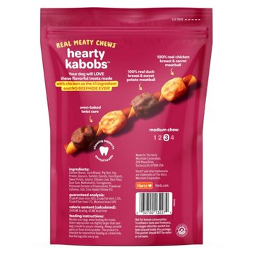 Hartz Oinkies Hearty Kabobs Dog Chew Treats, 14 ct