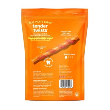Hartz Oinkies Tender Twists Dog Chew Treats, 20 ct