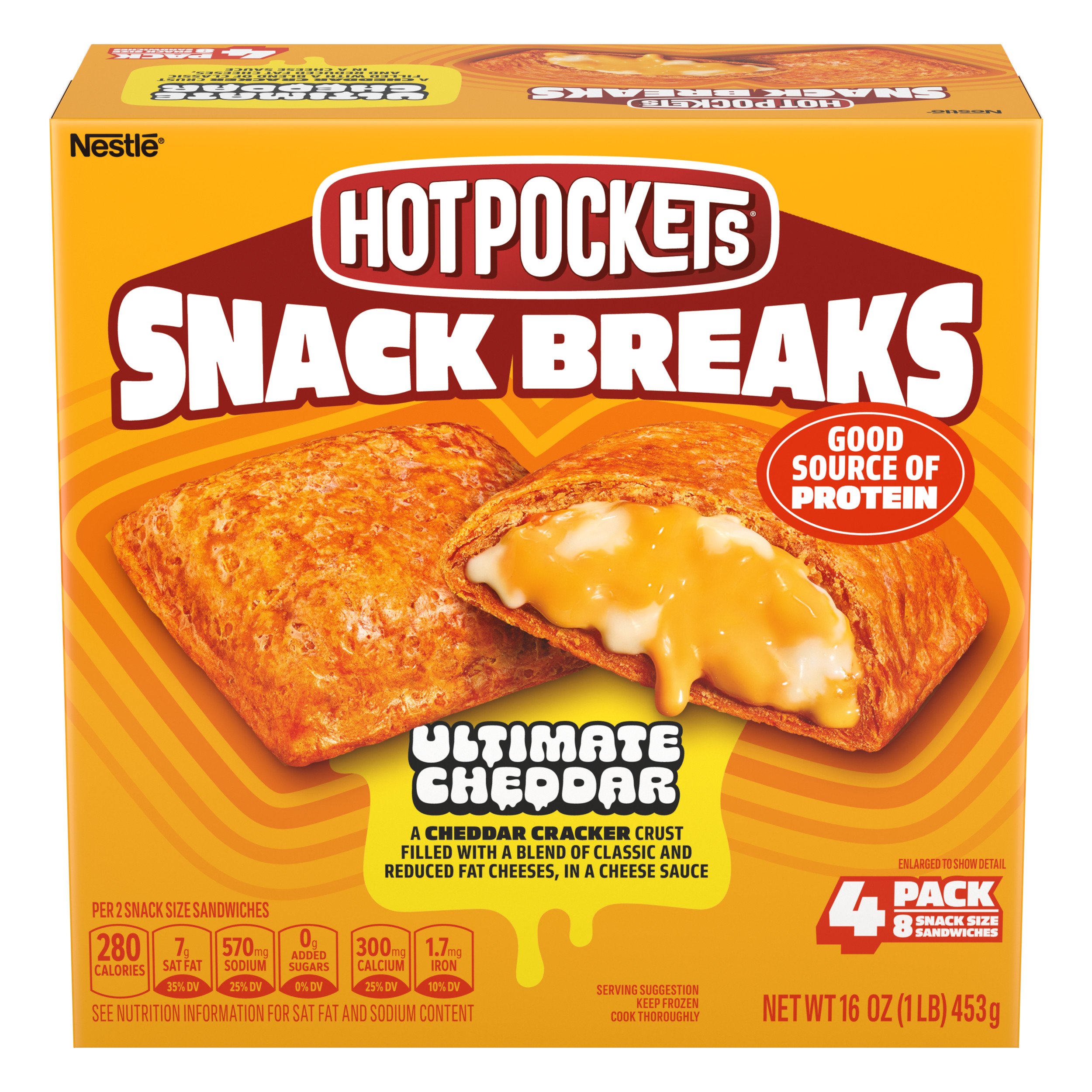 Hot Pockets Snack Breaks Ultimate Cheddar Snack-Size Sandwiches - Shop ...