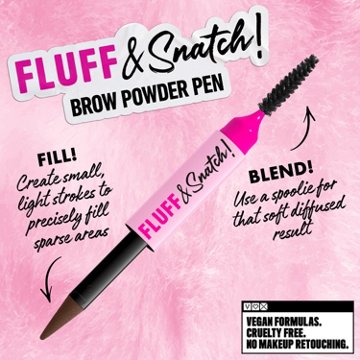 NYX Fluff & Snatch Brow Powder Pen - Brunette